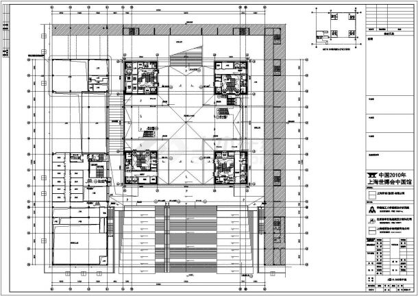 某展览展馆CAD建筑方案设计图-平面图(地面)-图二