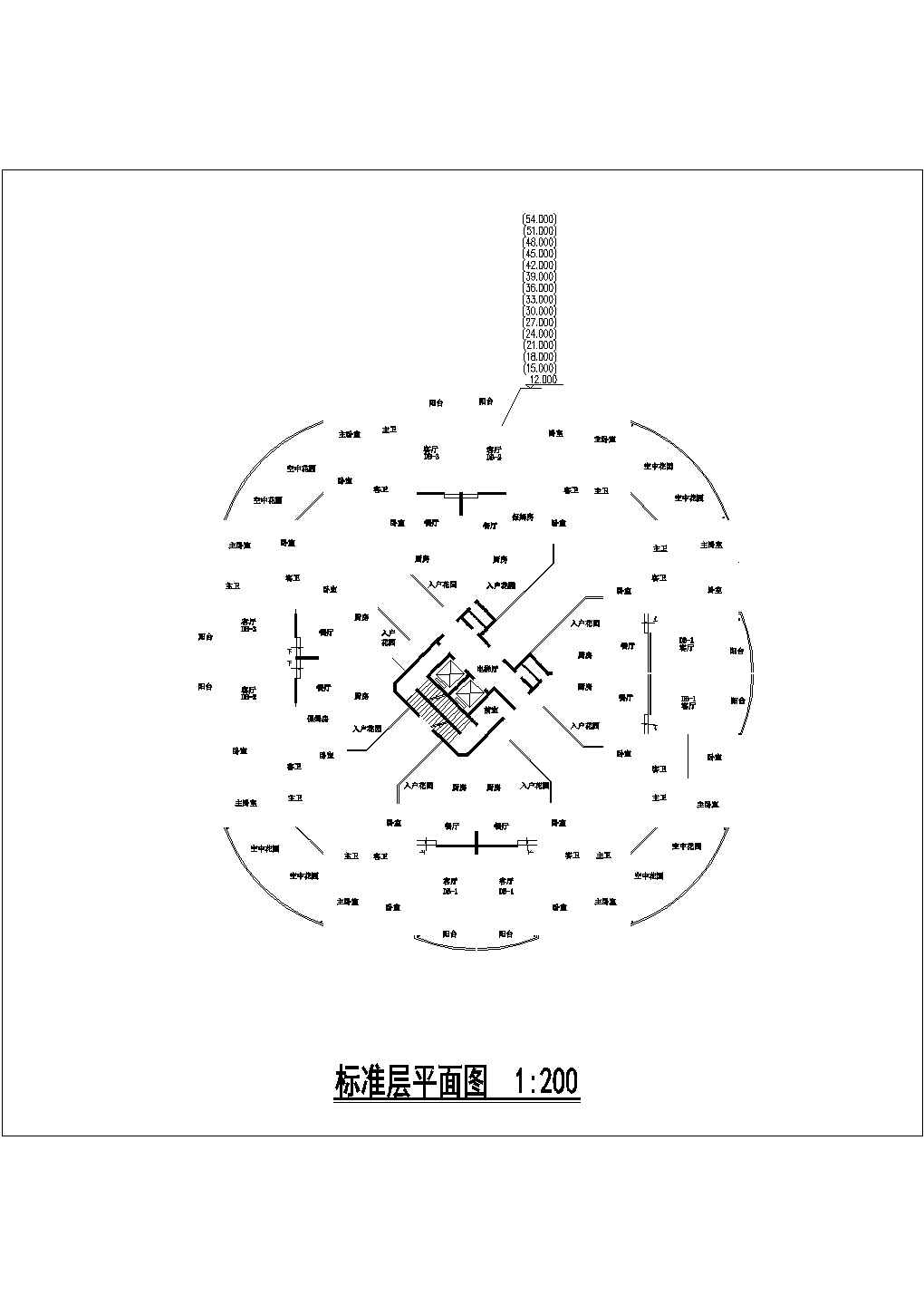 某高层建筑布置参考详图