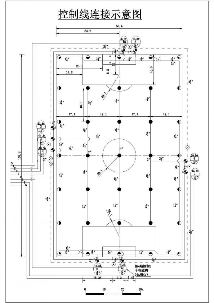 某地区足球场喷灌设计参考图_图1