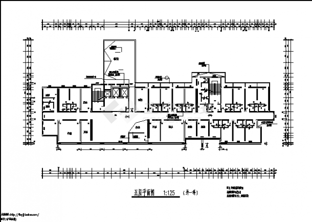 苏州某医院高层住院楼建筑设计施工cad图纸（含说明）-图一