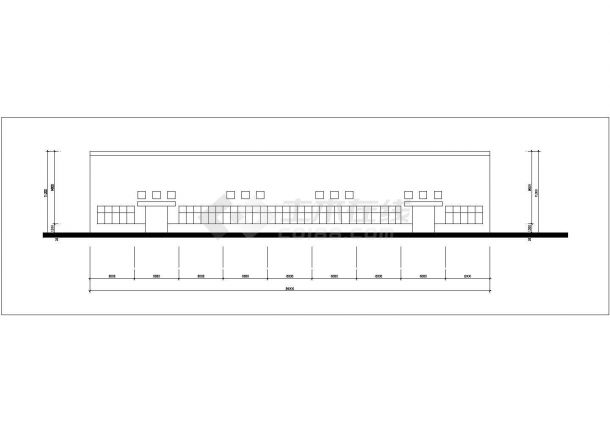 长54米 宽36米 拟建2000平米1层厂房设计cad示意图-图二