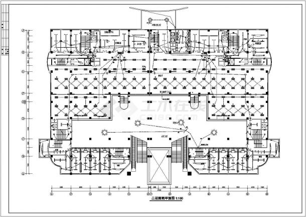 五星级酒店电气设计图CAD图纸-图一