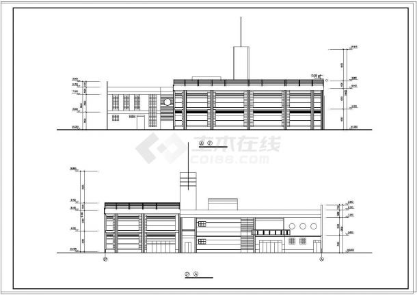 鸡冠石幼儿园建筑设计施工CAD图纸-图一