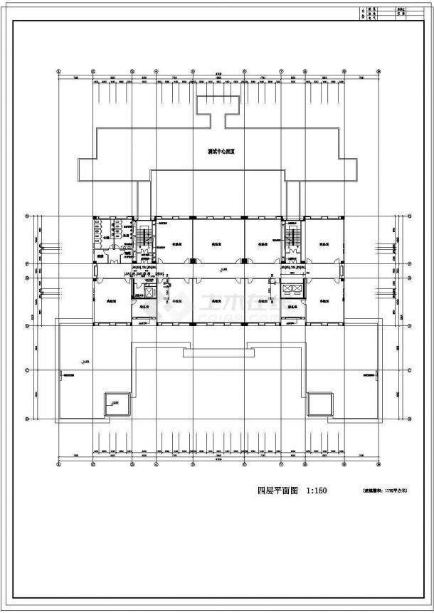 华南理工大学技术科学楼建筑施工设计CAD图纸-图一
