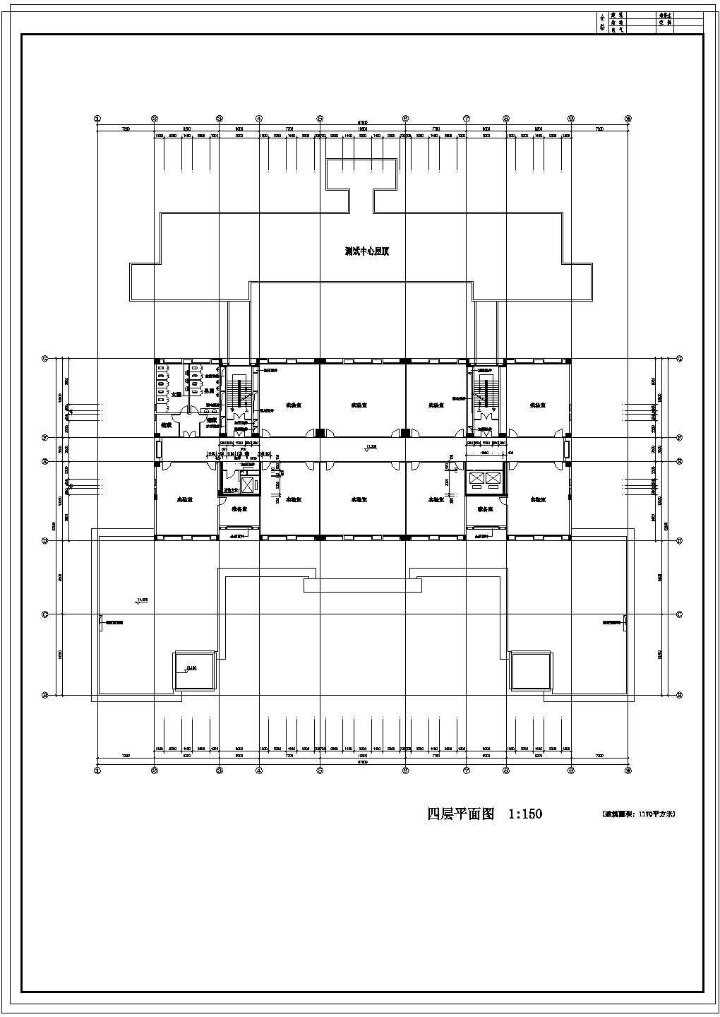 华南理工大学技术科学楼建筑施工设计CAD图纸