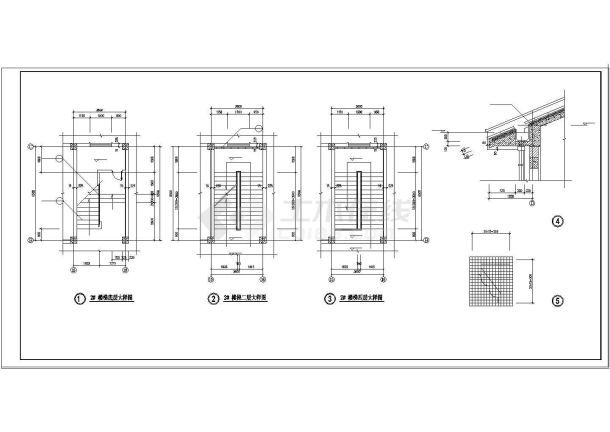 某地教学楼cad建筑设计施工图-图一