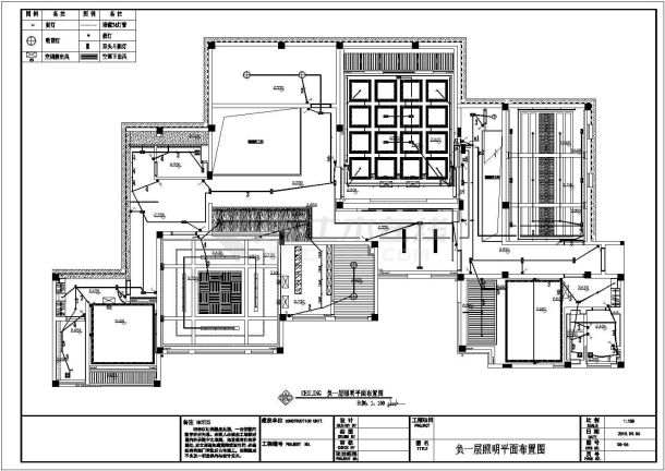 精美山庄别墅电气设计CAD套图-图二