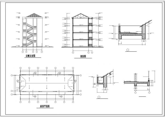 某地区教学楼建筑设计CAD施工图_图1