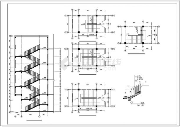 长60.24米 宽12.24米 4层针织厂房建筑cad施工图-图一