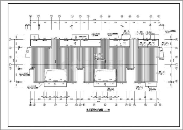 天花小区六层砌体结构住宅结构施工图纸-图二