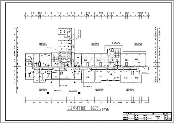 医院住院楼电气施工图CAD图纸-图一
