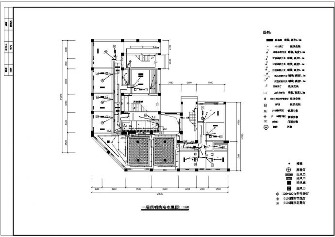 浴场水电施工图纸CAD图纸_图1