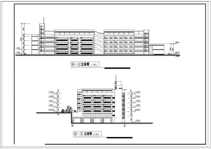某教学综合楼建筑cad设计方案图_图1