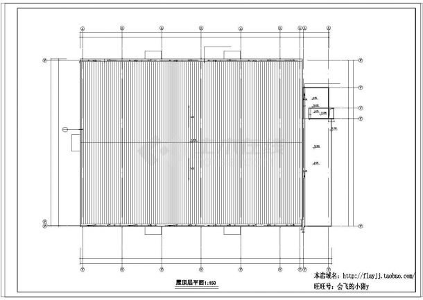 长76.4米 宽50.8米 3层4463.92平米全钢结构机电公司厂房建施图-图一