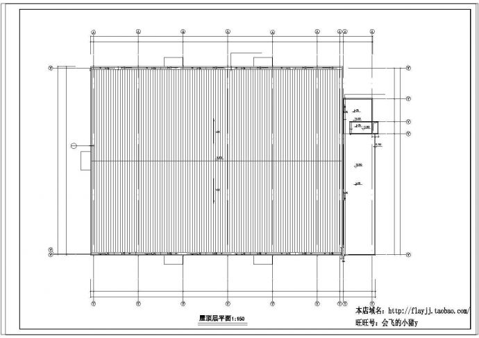 长76.4米 宽50.8米 3层4463.92平米全钢结构机电公司厂房建施图_图1