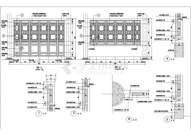 某杉湖岛七层塔CAD全套建筑设计施工图纸（含大样）-图一