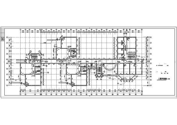 经典幼儿园建筑设计CAD施工图纸-图二
