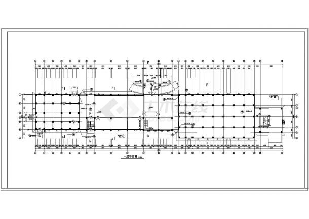 长90.8米 宽16米 7层制粉厂房建筑cad施工图-图二