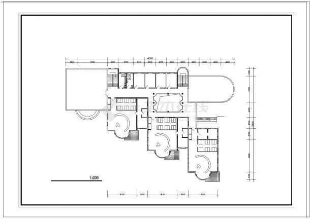 某幼儿园CAD建筑设计施工图纸-图一