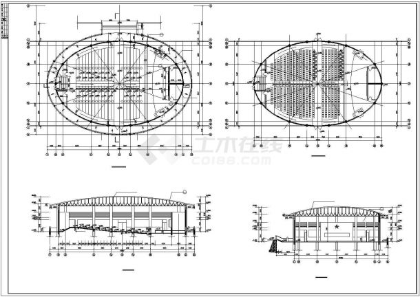 某教学楼建筑设计CAD全套施工图-图二