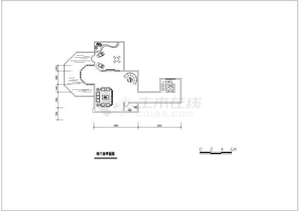 某地大型别墅经典户型建筑设计CAD图纸-图一