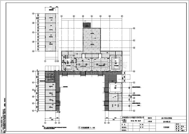 某唐山南湖人家仿四合院CAD建筑施工套图装饰图纸-图一