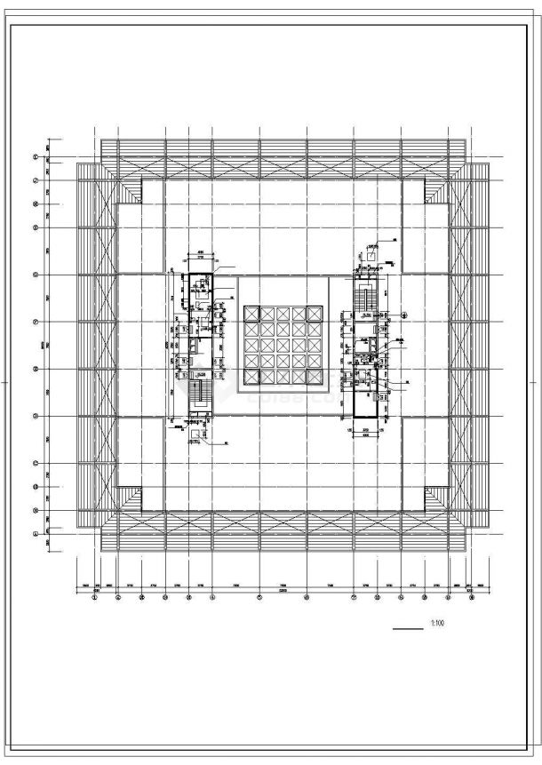 某地区师范学院建筑全套设计CAD施工图纸-图一