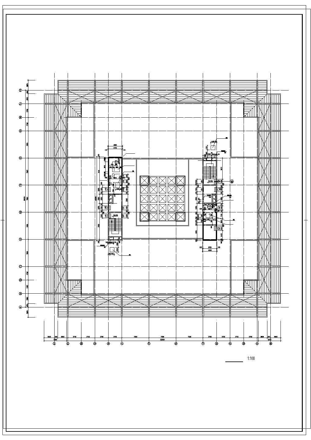 某地区师范学院建筑全套设计CAD施工图纸
