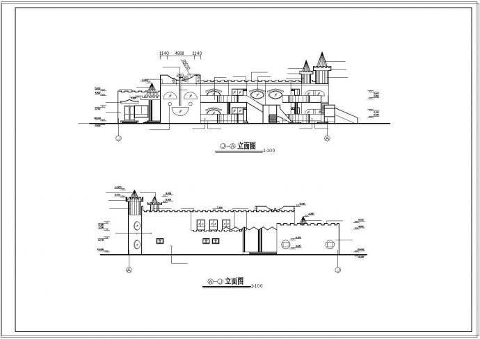 某小区幼儿园CAD建筑设计施工图纸_图1