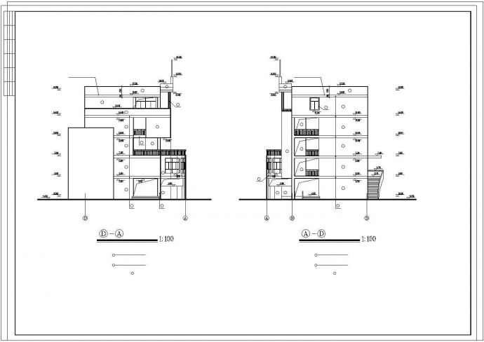 某小学多功能教学楼建筑设计CAD施工图纸_图1