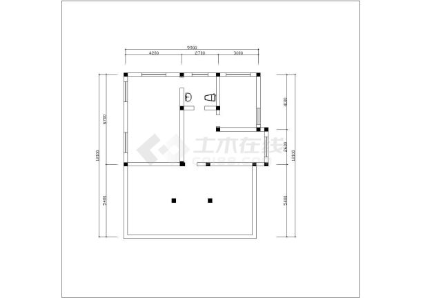 绍兴某别墅室内装修设计cad施工图纸-图一