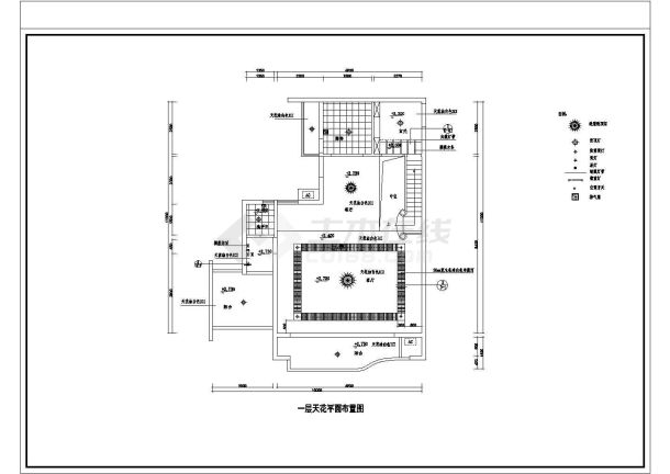 深圳某花园雅居室内装修设计cad施工图-图一