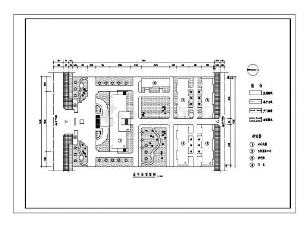 餐厅建筑CAD平面施工图-图二