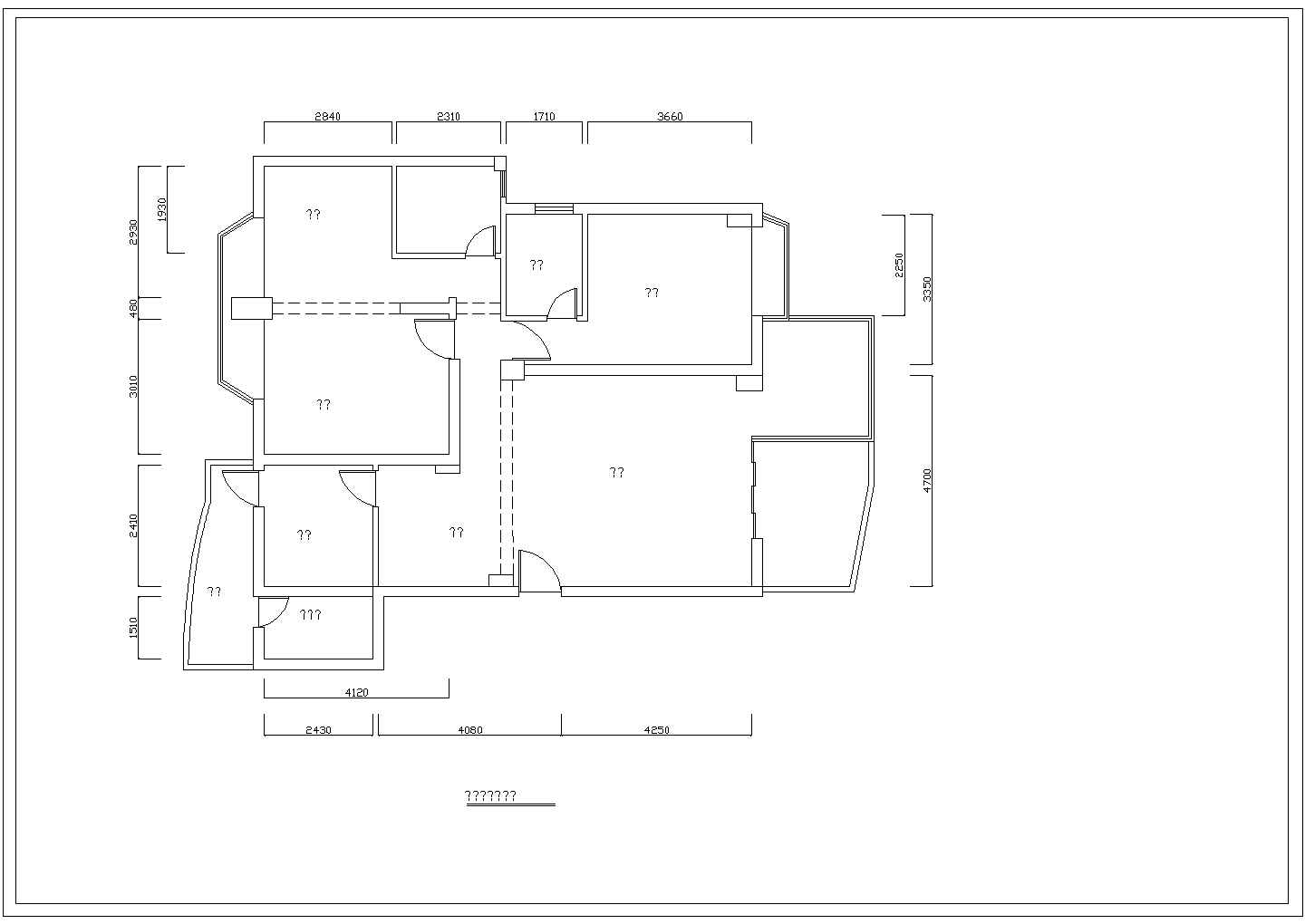 世纪城大户型室内家装设计cad施工图