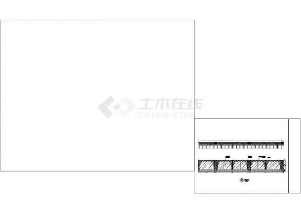 某两岸咖啡厅室内设计装修CAD图纸-图二