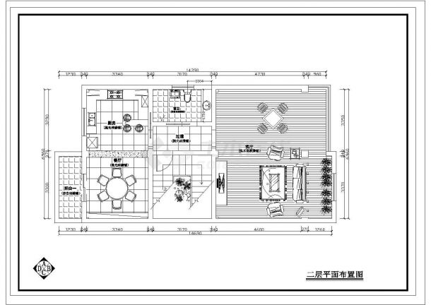 某地区整套室内设计装修设计参考CAD图-图一