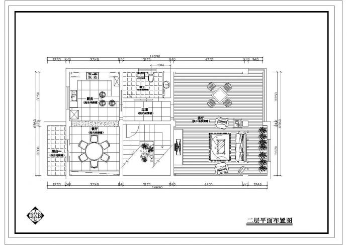 某地区整套室内设计装修设计参考CAD图_图1