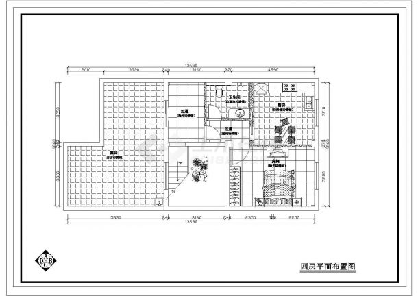 某地区整套室内设计装修设计参考CAD图-图二