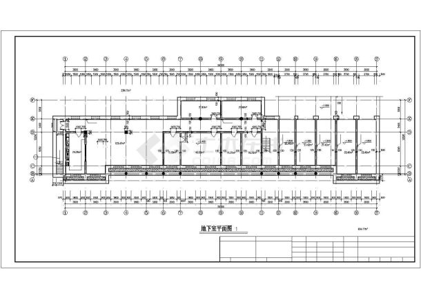 某办公楼设计CAD建筑设计图纸-图二