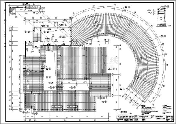 某地区园林建筑全套施工设计参考CAD图-图二