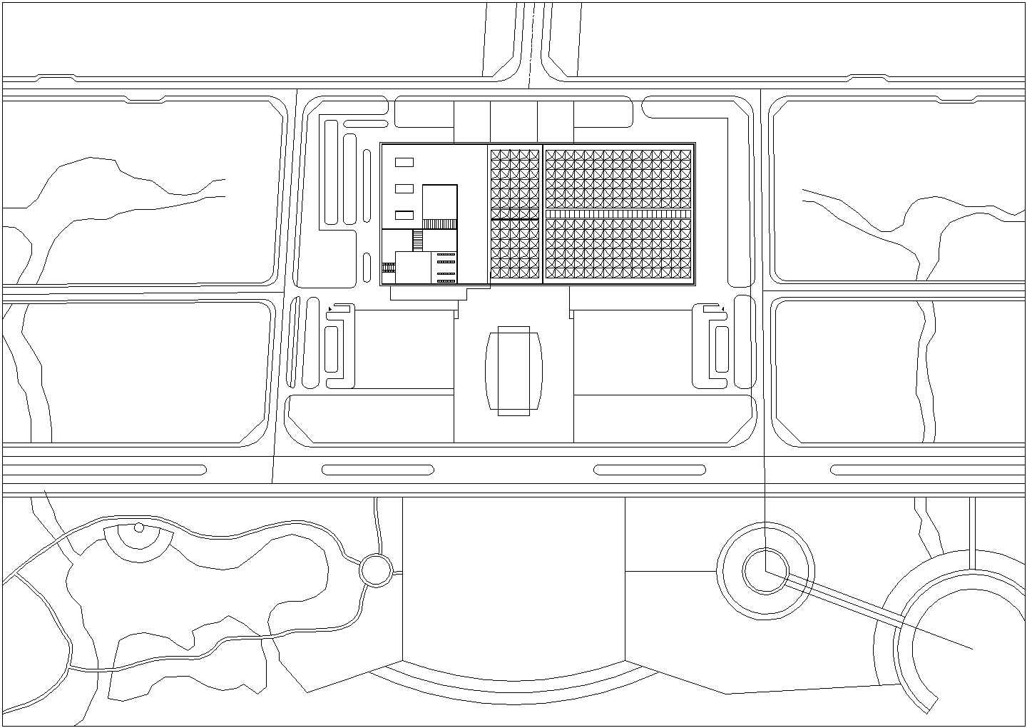 某铜陵会展中心CAD建筑设计施工图