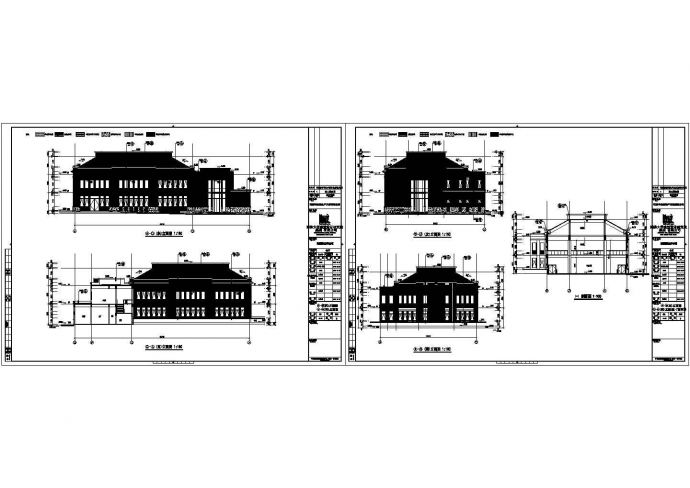 某餐饮社区公建会所-会所CAD建筑设计施工图_图1