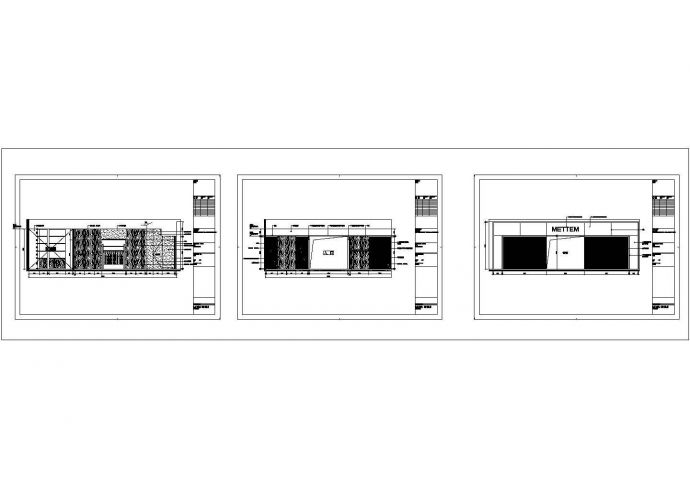 某南京品牌店CAD室内装修设计施工图立面图_图1