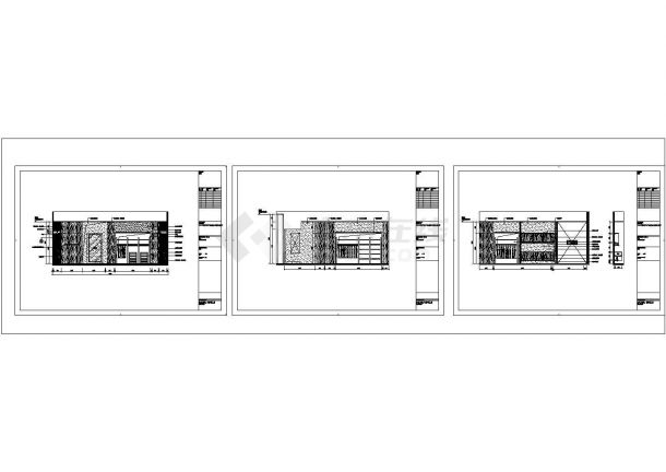 某南京品牌店CAD室内装修设计施工图立面图-图二