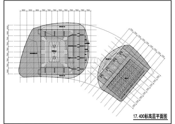 某郫县文化中心体育中心-体育馆设计CAD图纸-图一
