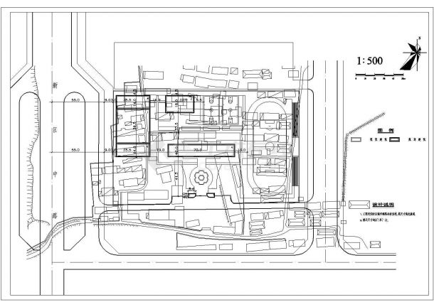 某校园绿化CAD景观设计规划图纸-图一