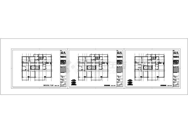 某现代简约-3室2厅2卫CAD结构设计施工图纸-图一
