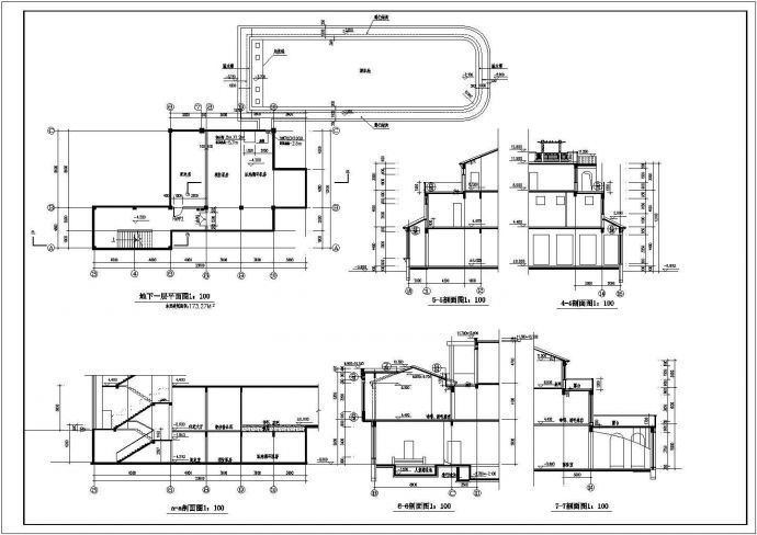某会所CAD室内装修设计图纸（经典地中海）平面_图1