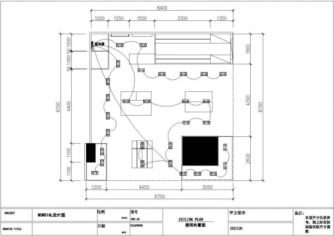 某服装专卖店CAD室内装修设计_图1