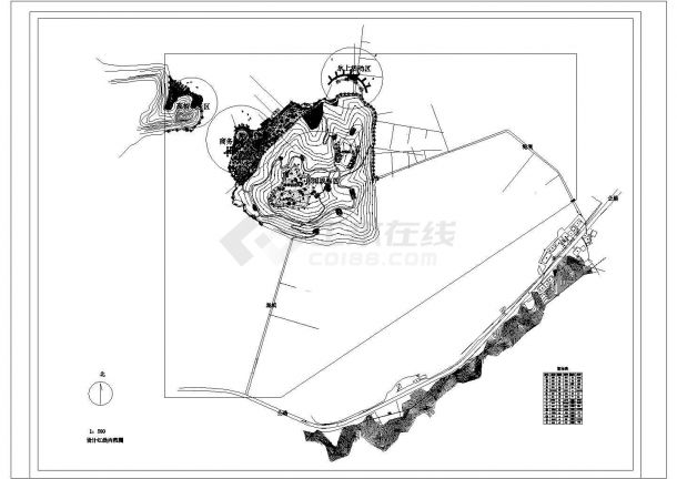 某修仙岛CAD建筑设计规划方案-图一